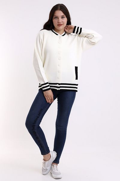GND Women's Striped Waist Knitwear Cardigan
