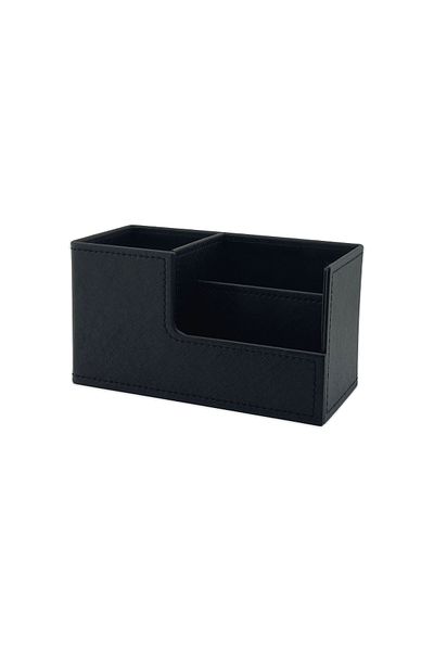inn design Черен кожен държач за химикалки Beyoğlu Series - 11x20x9.5 см DD-1282