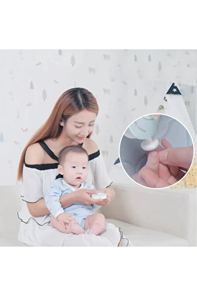 HODAF Yenidoğan Bebek/Çocuk ve Yetişkin Pilli Tırnak Törpüsü Tırnak Kesme Törpüleme Manikür Set 6 Başlıklı