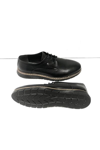 KAFKASLAR Справжня шкіра, шнурівка, чорні чоловічі повсякденні черевики