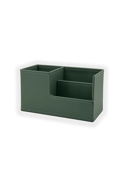 inn design Кожен органайзер за химикалки Beyoğlu Series, пастелно зелен, 11x20x9.5 см