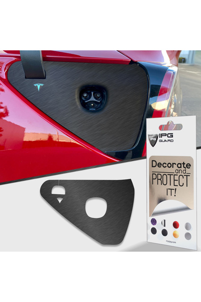 Tesla Model S - Y 2021-23 Şarj Bağlantı Noktası için Sticker Seti Uyumlu