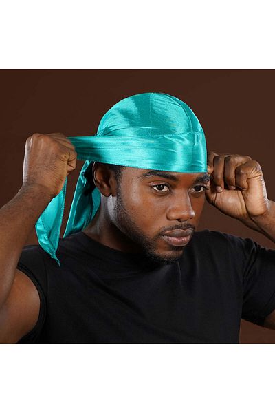 PurpleJam Turquoise Unisex Durag Street Style Hip-Hop Bandana