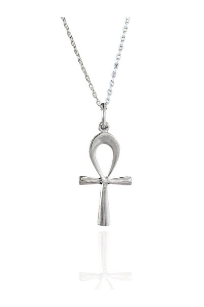 Alaja Silver Nil'in Anahtarı Ankh Sembolü Tasarım 925 Ayar Gümüş Kolye