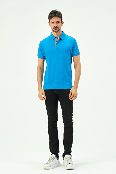 MSW LOVE COTTON REGULAR COMFORT MEN'S POLO NECK T-SHIRT