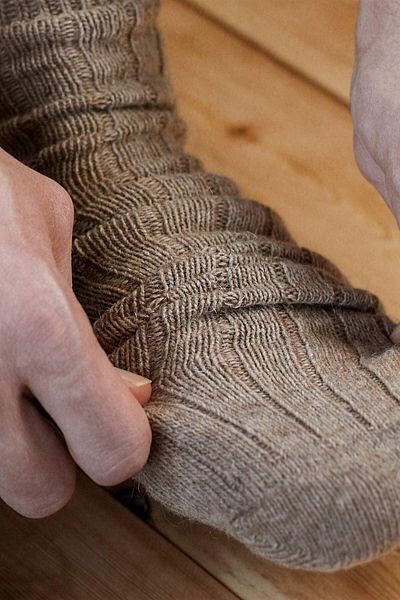 Aytuğ Unisex Alpaca Wool Winter Socks 2-Piece - 3095 B/k
