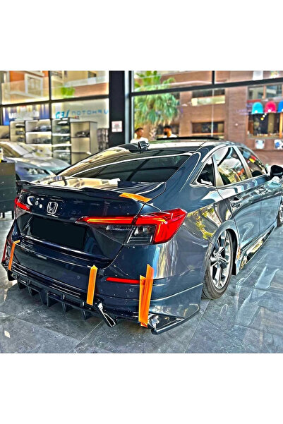 HasAkman Civic FE1 2022 2023 Yeni Model Arka Ek Mat Siyah Plastik