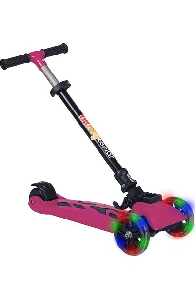 Scooter Winky LED Lighted 3 Wheel Foldable 5-9 years max 90 kg carrying capacity 3 stage scooter