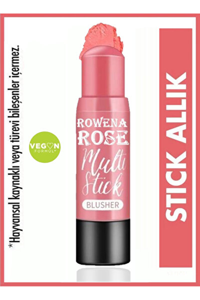 ROWENAROSE Wonder Stick Blush- Stick Allık Asansörlü Şeftali tonlar 02