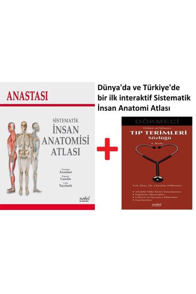 Nobel Tıp Kitabevi Sistematik Insan Anatomi Atlası Sobotta Netter Anastasi Tıp Fakültesi 1. Sınıf