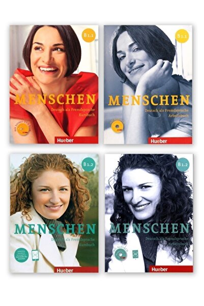Hueber Menschen B1.1 + B1.2 Kursbuch, Arbeitsbuch + Dvd-rom