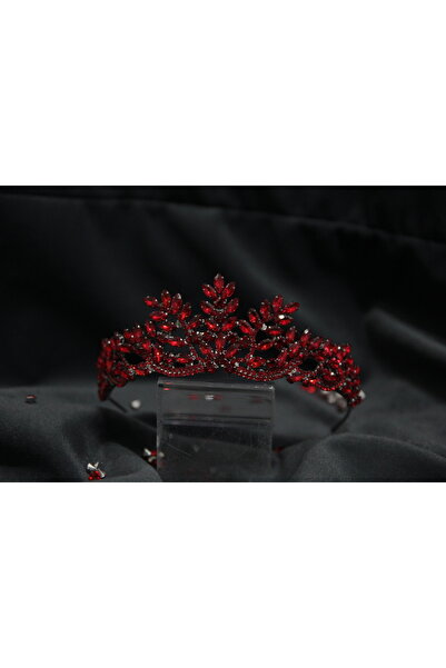 Sabek Bujiteri Kristal Taşlı Gelin Tacı Küçük Boy