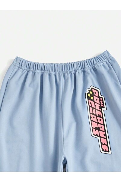 Adrift The Powerpuff Girls | Letter Cartoon Graphic 4 Mevsim Eşofman