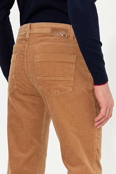 U.S. Polo Assn. U.S. POLO ERKEK 5 CEP SPOR SLİM FİT KADİFE PANTOLON G081SZ.078.000.1679877 CORDUROY