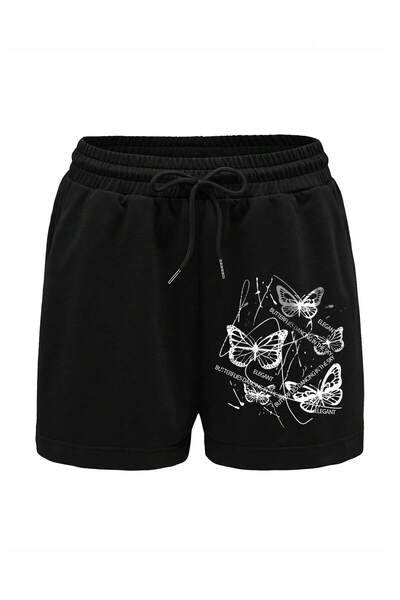 Adrift Σορτς μέσης με κορδόνι με στάμπα πεταλούδας