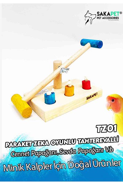 SAKAPET Brain Teaser Parrot - Seesaw Bird Toy