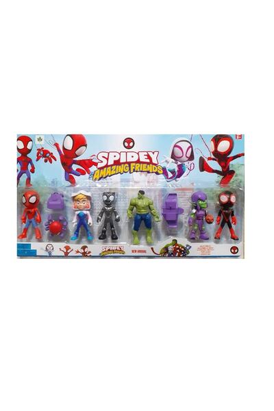 SRT Spıdey Amazıng Frıends Spiderman 6 Lı Figür Oyuncak