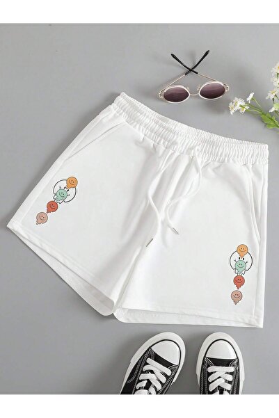 Adrift Pantaloni scurți de track cu șnur grafic din desene animate