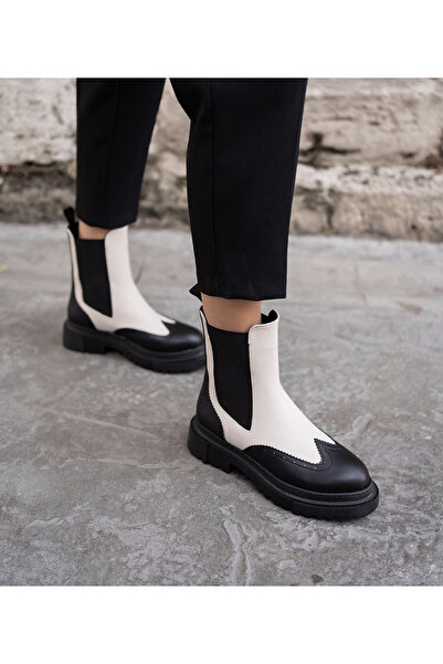 Gİ LUXURY BOUTİQUE Kadın Lastikli Yarım Bot