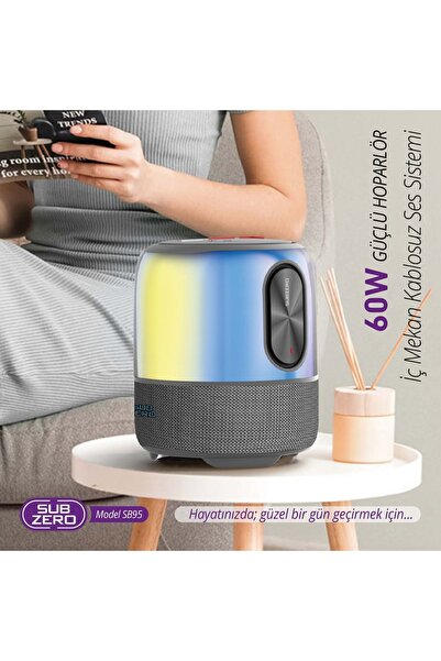 dvrgsm SB95 Bluetooth/Usb/Sd/Aux/Kablosuz Mikrofonlu Ses Bombası