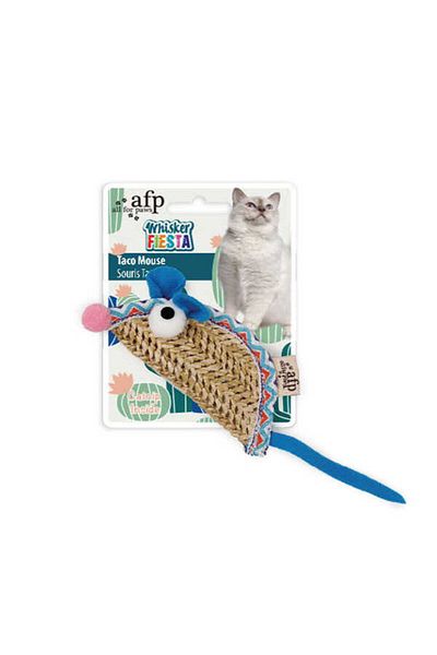 Afp Whisker Fiesta Mouse - Wicker Cat Toy