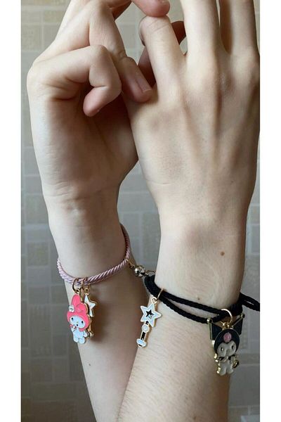 Köstebek Fantasy Magic Melody Kuromi And My Melody Magnetic Double Bracelet