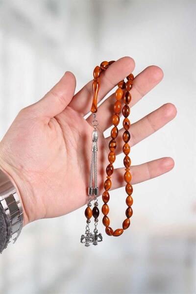 izmirpazarı Mărgele de rugăciune din chihlimbar cu ciucuri colorate