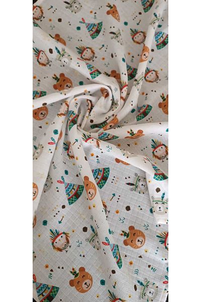 Alpıno MUSLIN COVER Alpinobaby 100% COTTON (110 cm*110 cm)