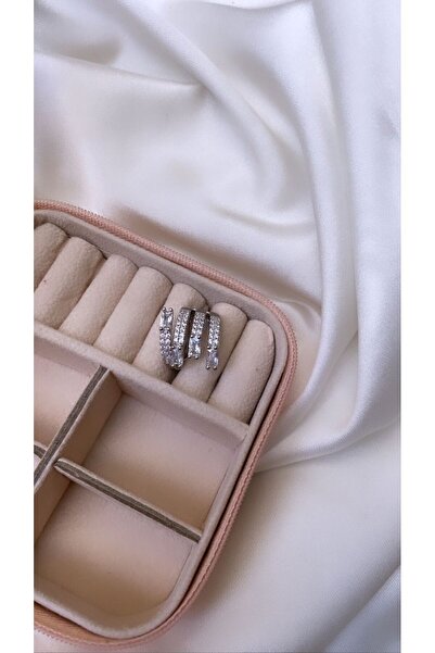 Accessories Gümüş Renk Taşlı Zirkon Yüzük