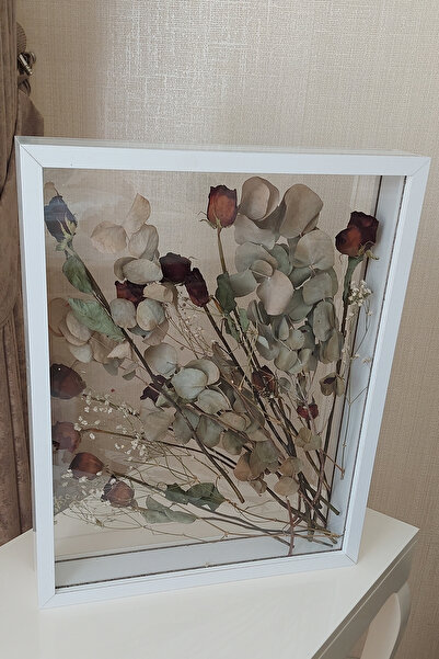 Verda Çerçeve 40x50 Cm Reversible Deep Rose Frame!Bridal Bouquet Frame!