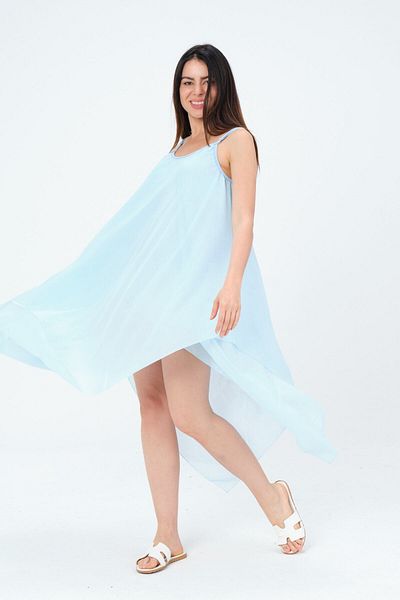 Daisy Accessory فستان الشاطئ الأزرق