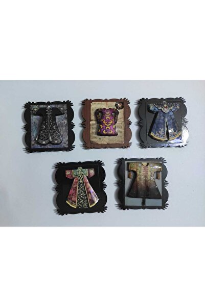 firdevsi hobi Magnet Kaftan Üç Boyutlu Kağıt Rolyef Çalışması 24 Adet Değişik Renk Ve Çeşitli