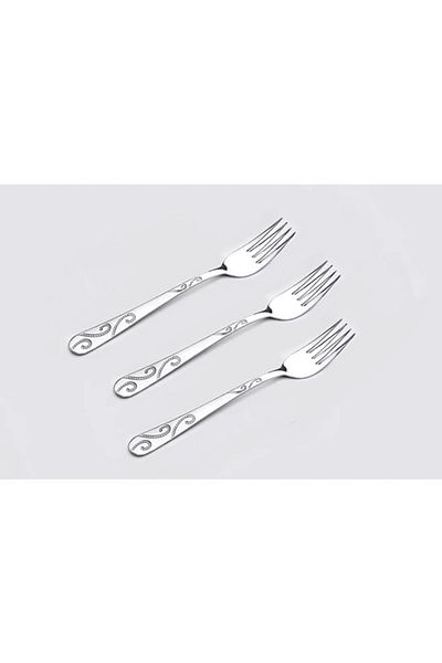 Tozanlı çelik Powdered Steel 12-Person Spiral Model Sweet Fork