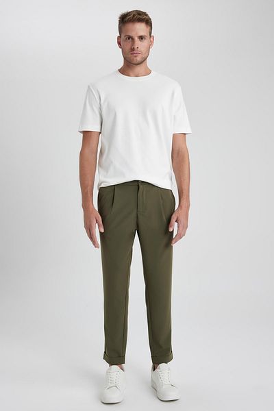 DeFacto Crop Straight Leg Trousers A9061ax23hs
