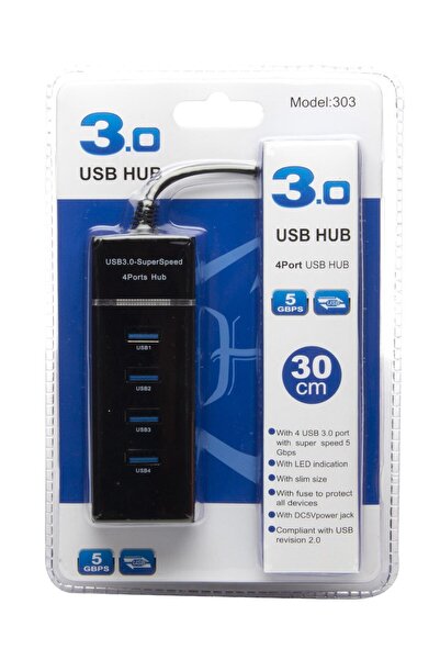 Rich Mark Products Hadron Marka Usb Çoklayıcı 4 Portlu 3.0 Destekli Usb Hub 5...