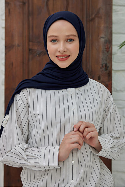 Şalland синій колір бавовняний шарф