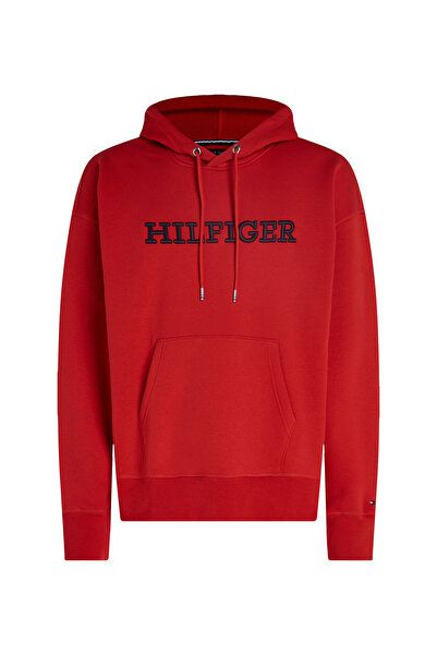 Tommy Hilfiger Kapüşon Yaka Turuncu Erkek Sweatshırt MW0MW33062SNE