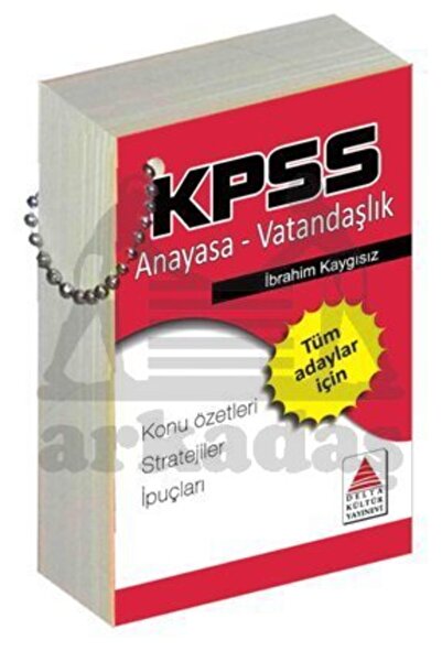 Delta Kültür Yayınevi Kpss Anayasa Vatandaşlık Strateji Kartları