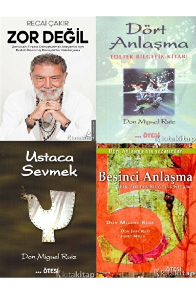 Destek Yayınları Zor Değil-Dört Anlaşma-Beşinci Anlaşma-Ustaca Sevmek-Don Mig...