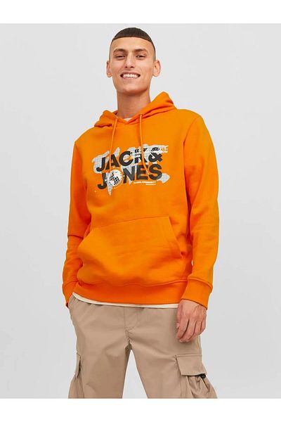Jack & Jones Hanorac pentru bărbați Jack&Jones - Jcodust Orange/Orange 13W42JCODUST