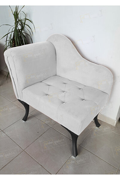 aldagelsin Yeni Model Tekli Köşe Koltuğu Josefin Bench Siyah Ayak