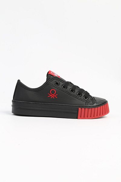 Benetton ® |   BN-30557 - 3114 Black Red - Pantofi sport pentru copii