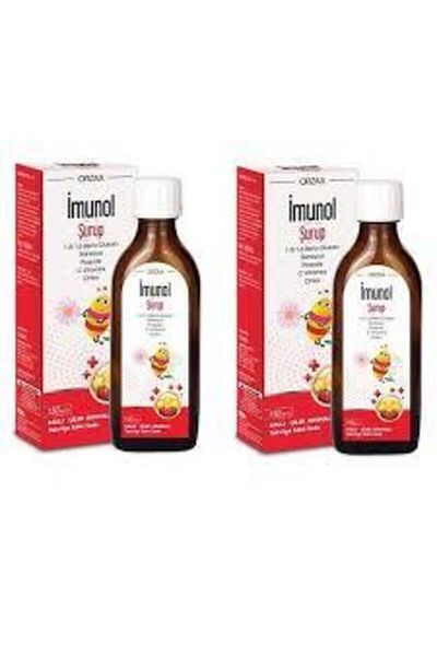 İmunol جديد 2 قطعة شراب بنكهة الفراولة بالعسل