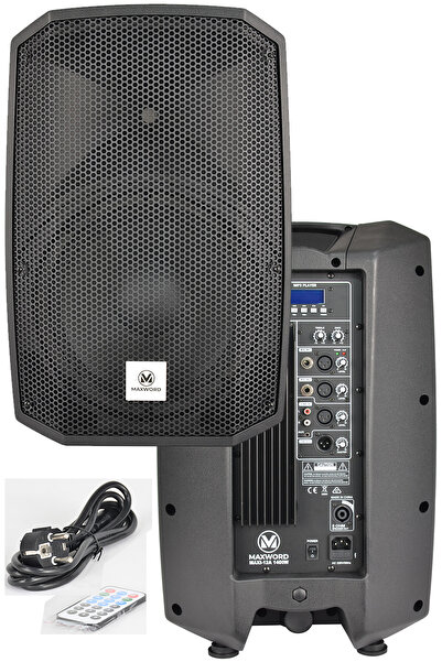 Maxword Maxi-12a Aktif Kabin Hoparlör 12 Inç H Sınıfı 1200 Watt Bluetooth Usb