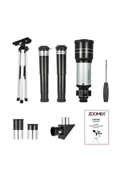 Zoomex F36070m Astronomik Teleskop 180 Kat Yakınlaştırma -eğitici Ve Öğretici