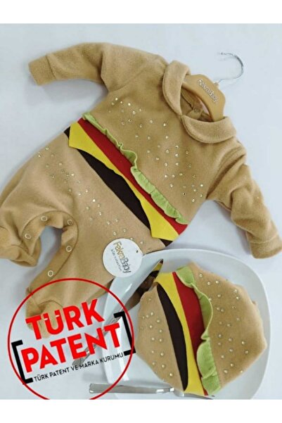 FEKRA BABY Baby Girl Burger Model Jumpsuit