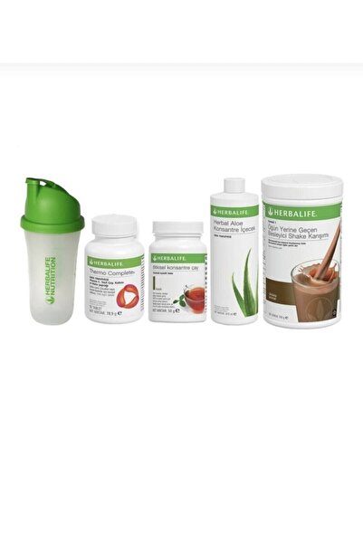 Herbalife Aşağı Kilo Kontrol Paketi Tam Set (Çikolata Aloevera Klasik Thermo)