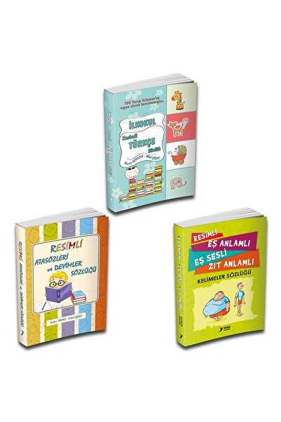 Yuva Yayınları Ilkokul Resimli Türkçe-atasözleri Deyimler-eş Ve Zıt Anlamlı 3'lü Kampanyalı Set