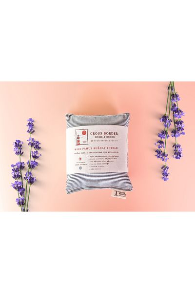 CrossBorder Decor Organic Wheat Lavender Scented Heat Bag-A Perfect Solution for Cramps and Shoulder Pain [Blue]
