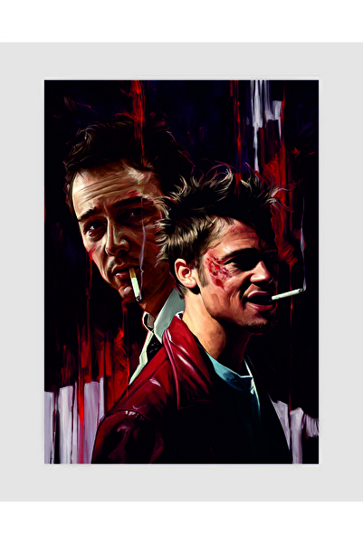 fırsatlar diyarı Fight Club Film Duvar Posteri - Kalın Kağıt - Çerçevesiz